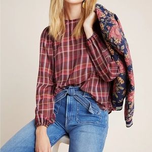 Dolan plaid blouse Anthropologie